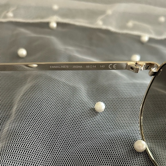 Kate Spade Emmaline Silver Aviator Sunglasses NWOT main image 9
